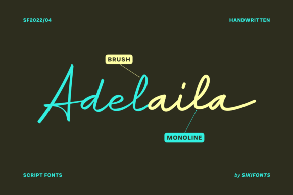Adelaila: A Script Font for Modern Marketing Communication