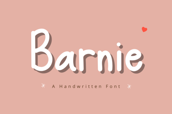 Barnie: A Script Font with Earned Character