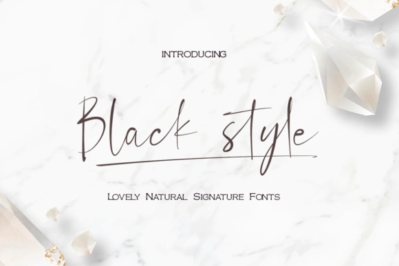 Black Style: A Classy Script Font for Elegant Branding