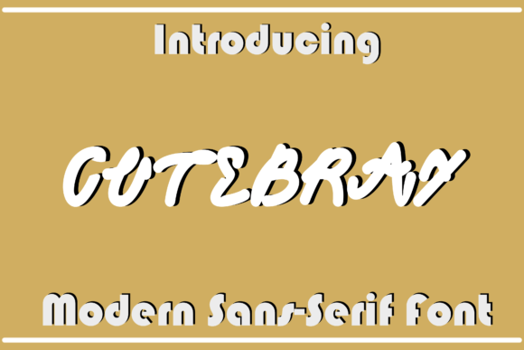 Cutebray: The Gentle Modernity of a Techno Font