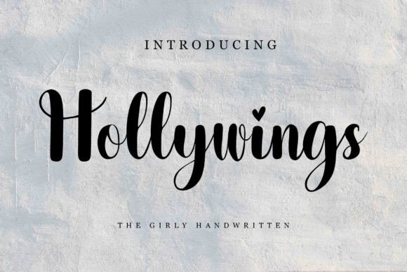 Hollywings Font Review: A Romantic Script for Branding