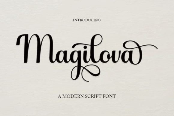 Magilova: A Romantic Script Font for Creative Makers