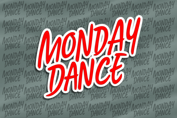 Monday Dance Font: A Handwritten Typeface for Editorial Personality