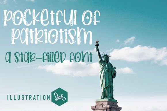 Pocketful of Patriotism: A Playful Typography Choice for Digital Creators
