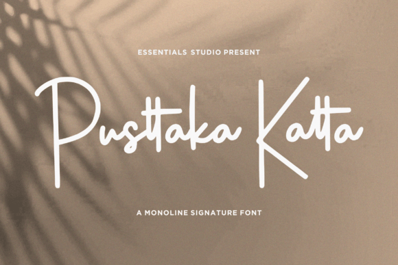 Pusttaka Katta: A Script Font with Serious Design Potential