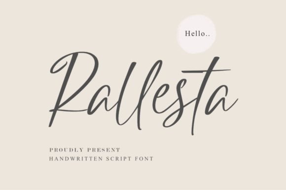 Rallesta: A Beautiful Handwritten Font for Branding Projects