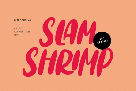 Slamshrimp: The Whimsical Font Your Craft Projects Crave