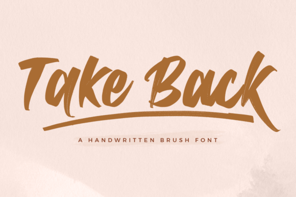 Take Back: The Elegant Handwritten Font for Modern Campaigns