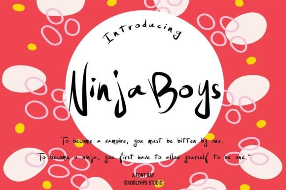 Using Ninja Boys Font in Campaign Design