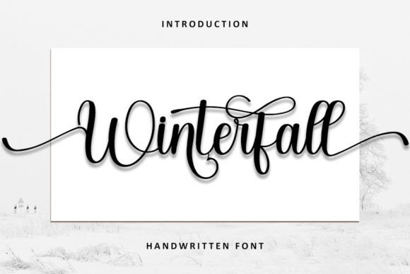 Winterfall: A Stylish Handwritten Font for Modern Branding